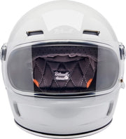 Biltwell Gringo SV Helmet Gloss White Full Face Each