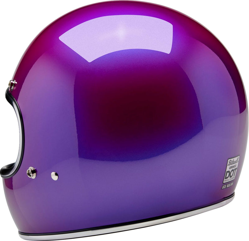 Biltwell Gringo Helmet Gloss Metallic Purple XL Full Face Each