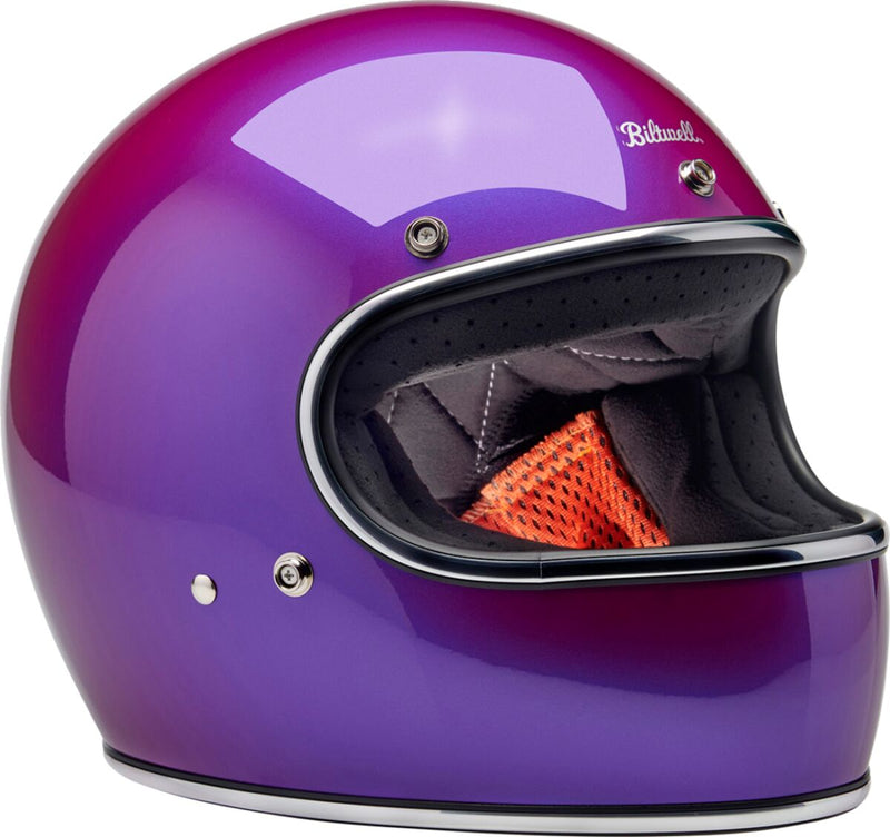 Biltwell Gringo Helmet Gloss Metallic Purple XL Full Face Each