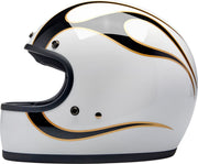Biltwell Gringo Helmet Black Gold White Full Face Each