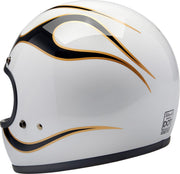 Biltwell Gringo Helmet Black Gold White Full Face Each
