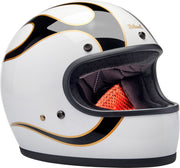 Biltwell Gringo Helmet Black Gold White Full Face Each
