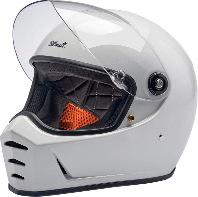 Biltwell Lane Splitter 22.06 Helmet Gloss White XS Full Face Each