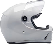 Biltwell Lane Splitter 22.06 Helmet Gloss White Full Face Each