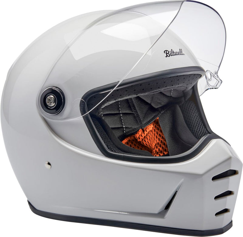 Biltwell Lane Splitter 22.06 Helmet Gloss White XL Full Face Each