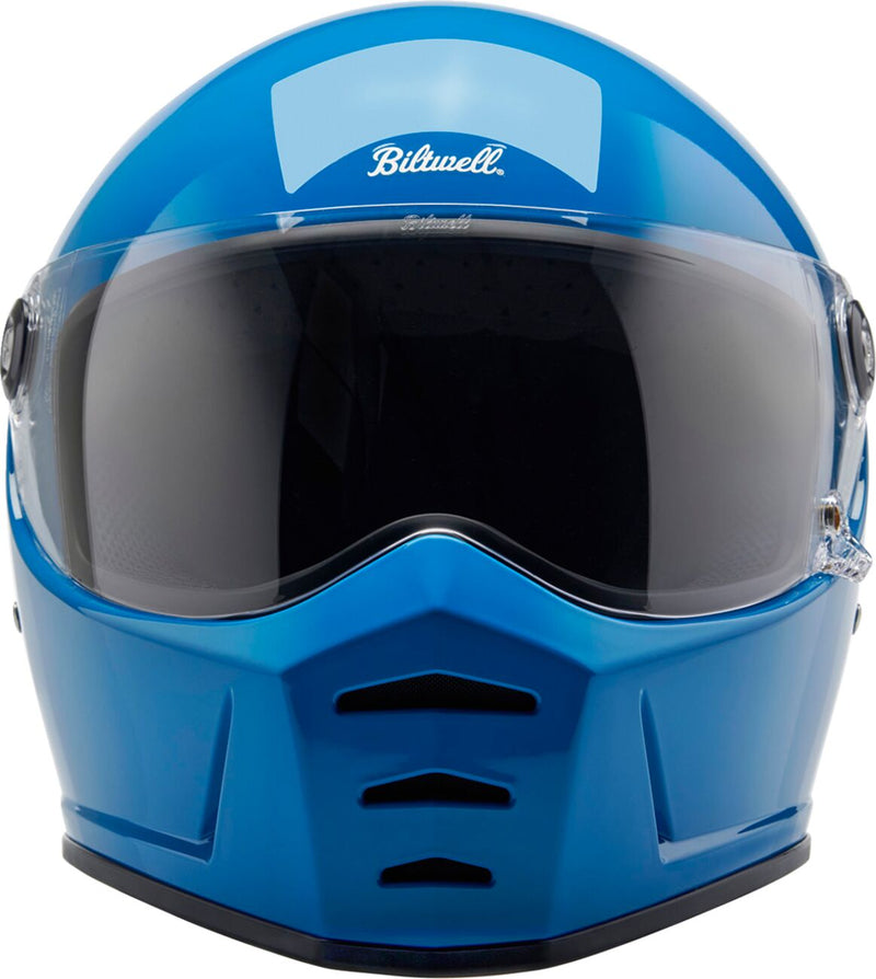 Biltwell Lane Splitter 22.06 Helmet Blue Gloss Full Face Each