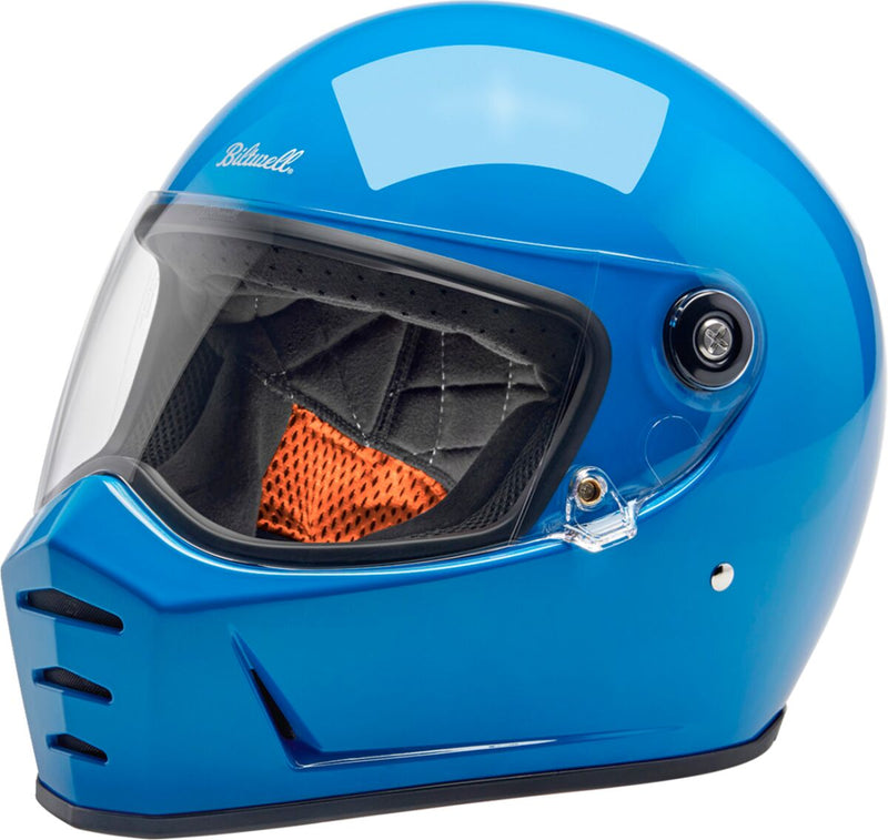 Biltwell Lane Splitter 22.06 Helmet Blue Gloss Full Face