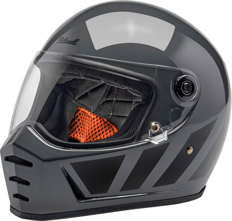 Biltwell Lane Splitter 22.06 Helmet Black Gloss Grey Full Face