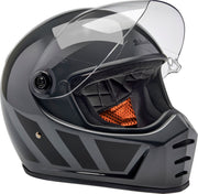 Biltwell Lane Splitter 22.06 Helmet Black Gloss Grey Full Face Each