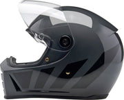 Biltwell Lane Splitter 22.06 Helmet Black Gloss Grey Full Face Each