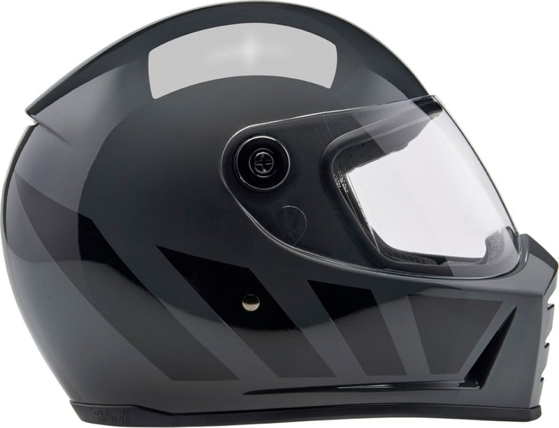 Biltwell Lane Splitter 22.06 Helmet Black Gloss Grey Full Face Each