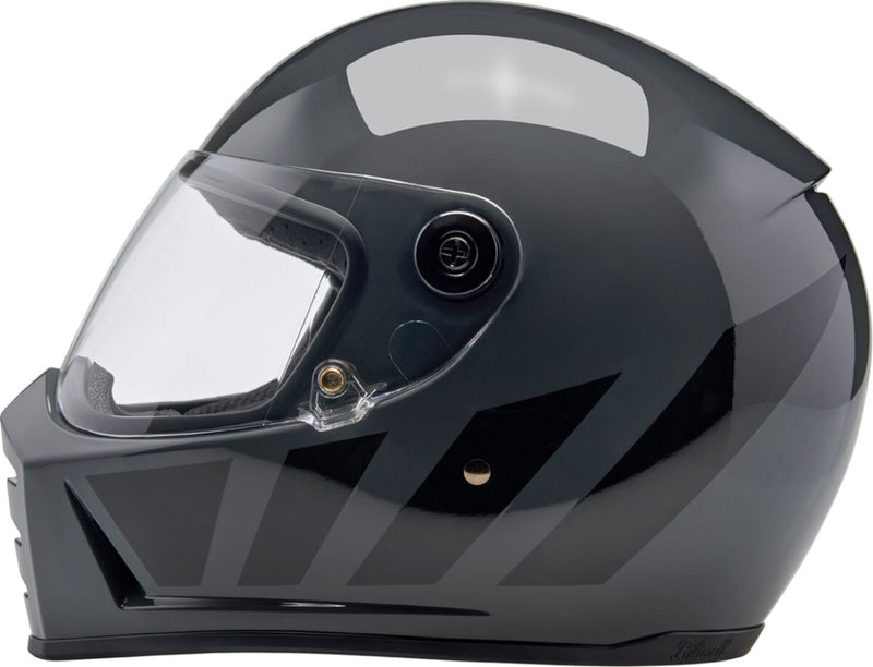 Biltwell Lane Splitter 22.06 Helmet Black Gloss Grey Full Face Each