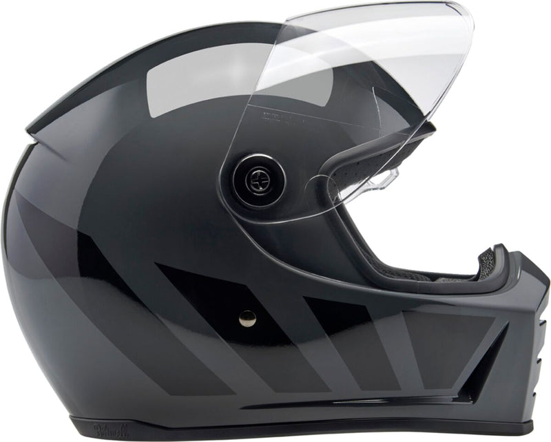 Biltwell Lane Splitter 22.06 Helmet Black Gloss Grey Full Face Each