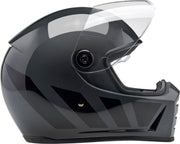 Biltwell Lane Splitter 22.06 Helmet Black Gloss Grey Full Face Each