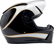 Biltwell Lane Splitter 22.06 Helmet Black Gloss White Full Face Each