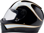 Biltwell Lane Splitter 22.06 Helmet Black Gloss White Full Face Each