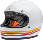 Biltwell Gringo Sunset Spectrum Helmet Gloss Orange White Full Face