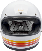 Biltwell Gringo Sunset Spectrum Helmet Gloss Orange White Full Face Each