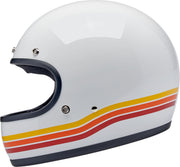 Biltwell Gringo Sunset Spectrum Helmet Gloss Orange White Full Face Each
