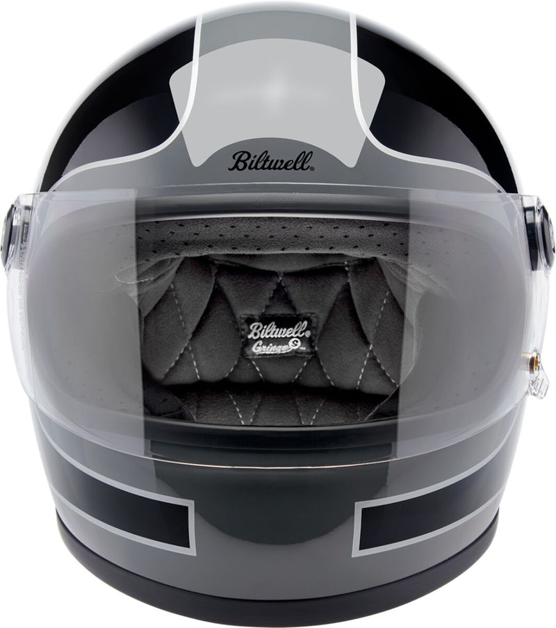 Biltwell Gringo S Tracker Helmet Black Gloss Grey Full Face Each