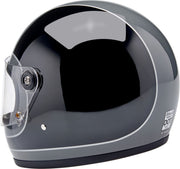 Biltwell Gringo S Tracker Helmet Black Gloss Grey Full Face Each