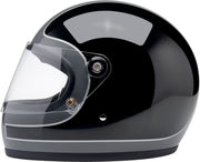 Biltwell Gringo S Tracker Helmet Black Gloss Grey Full Face Each