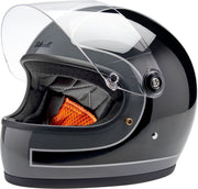Biltwell Gringo S Tracker Helmet Black Gloss Grey Full Face Each