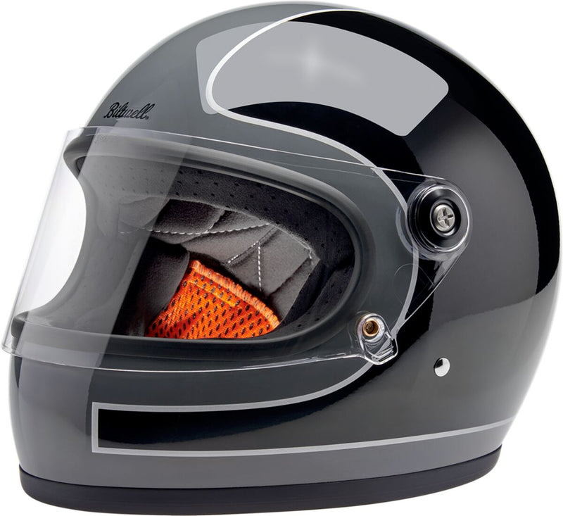 Biltwell Gringo S Tracker Helmet Black Gloss Grey XL Full Face