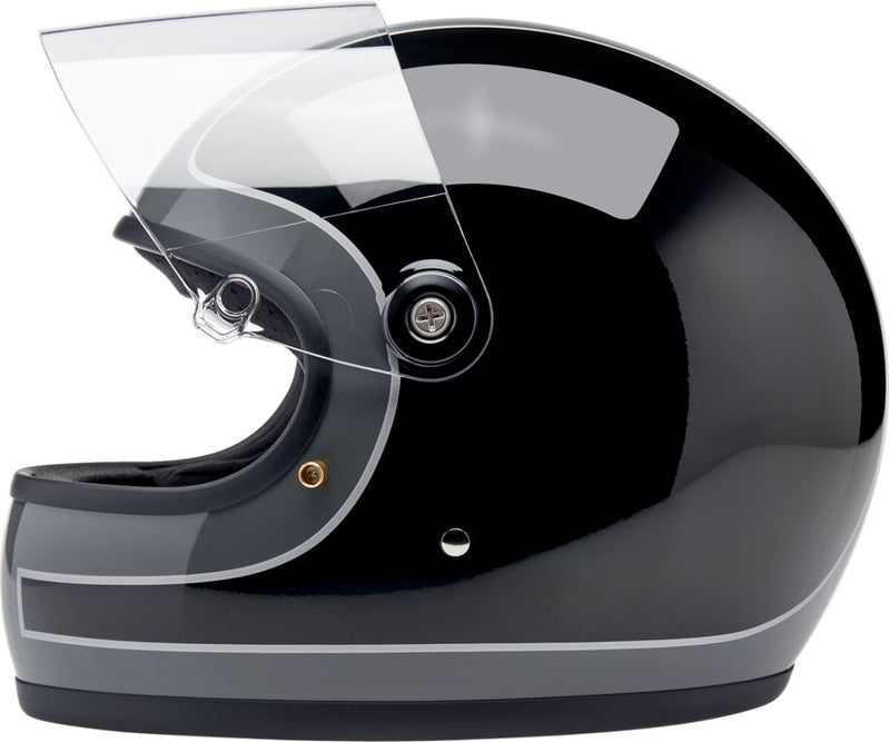 Biltwell Gringo S Tracker Helmet Black Gloss Grey XL Full Face Each