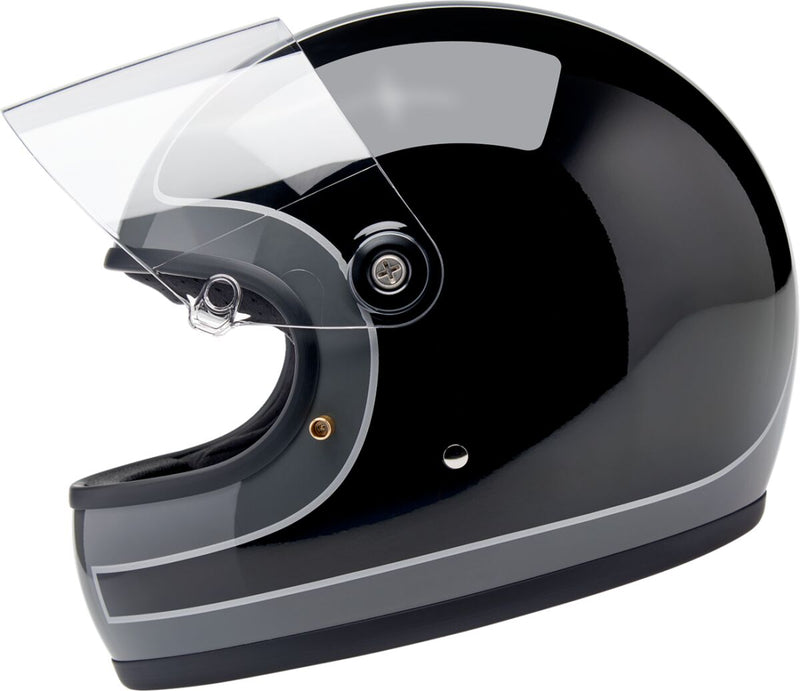 Biltwell Gringo S Tracker Helmet Black Gloss Grey XL Full Face Each