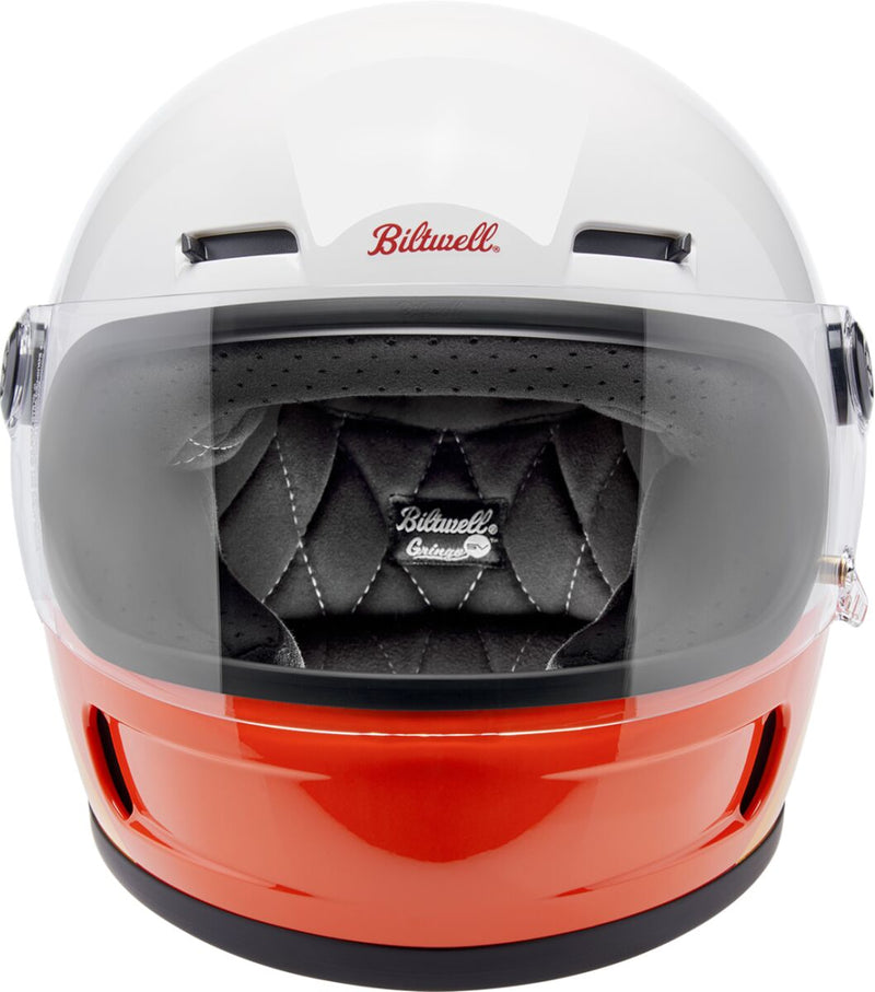 Biltwell Gringo SV Helmet Gloss Orange Red Full Face Each