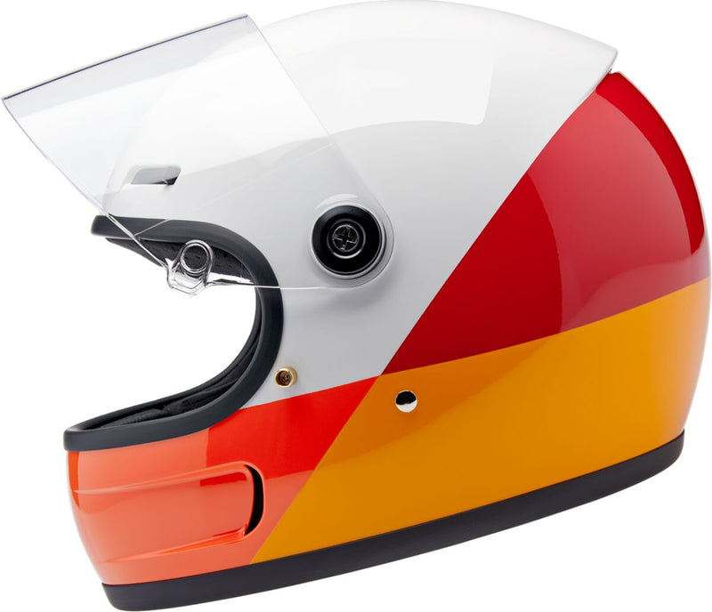 Biltwell Gringo SV Helmet Gloss Orange Red Full Face Each