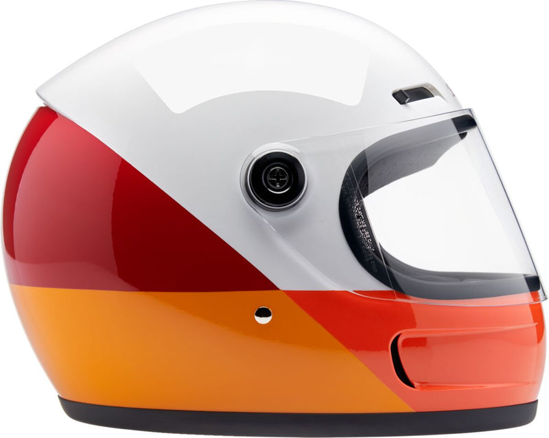 Biltwell Gringo SV Helmet Gloss Orange Red Full Face Each