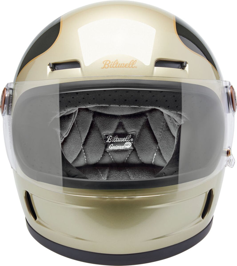 Biltwell Gringo SV Helmet Gloss Grey Brown Full Face Each
