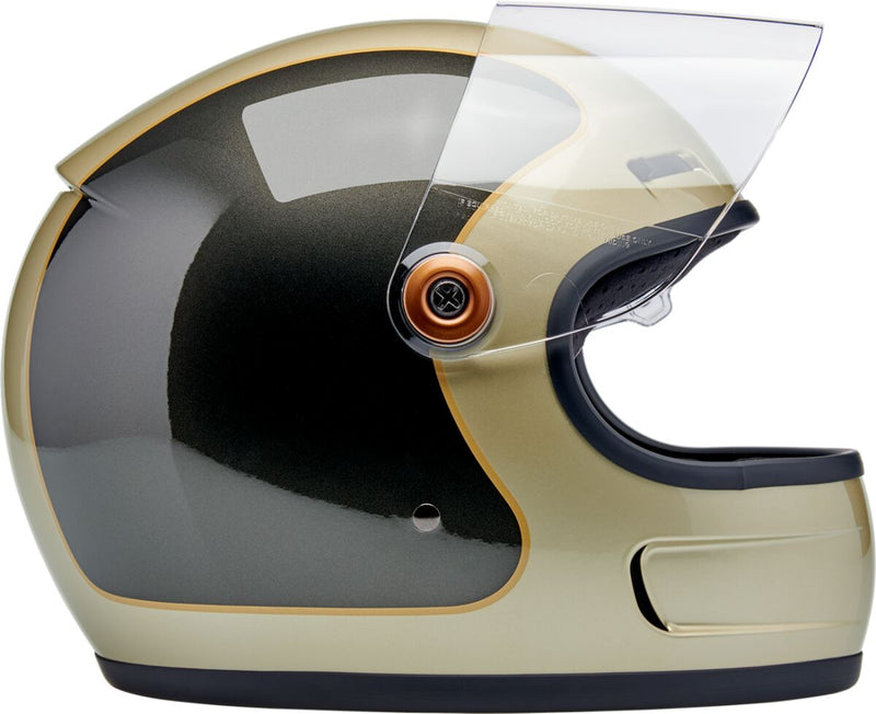 Biltwell Gringo SV Helmet Gloss Grey Brown Full Face Each