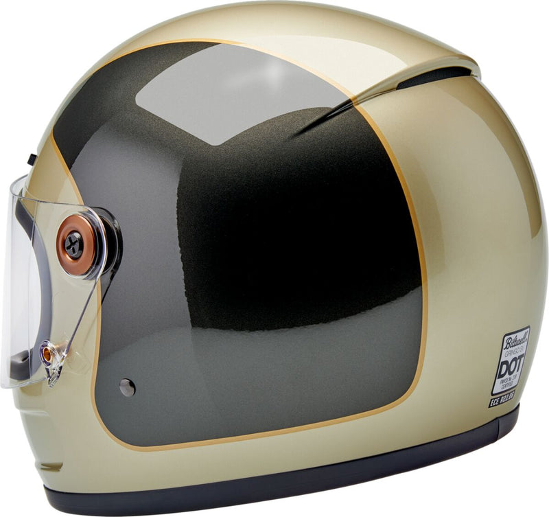 Biltwell Gringo SV Helmet Gloss Grey Brown Full Face Each