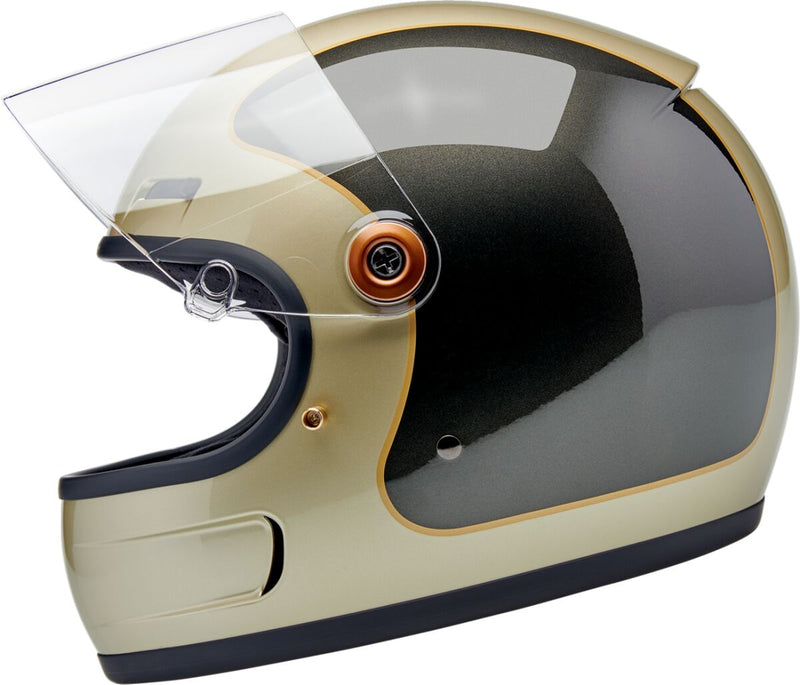 Biltwell Gringo SV Helmet Gloss Grey Brown Full Face Each