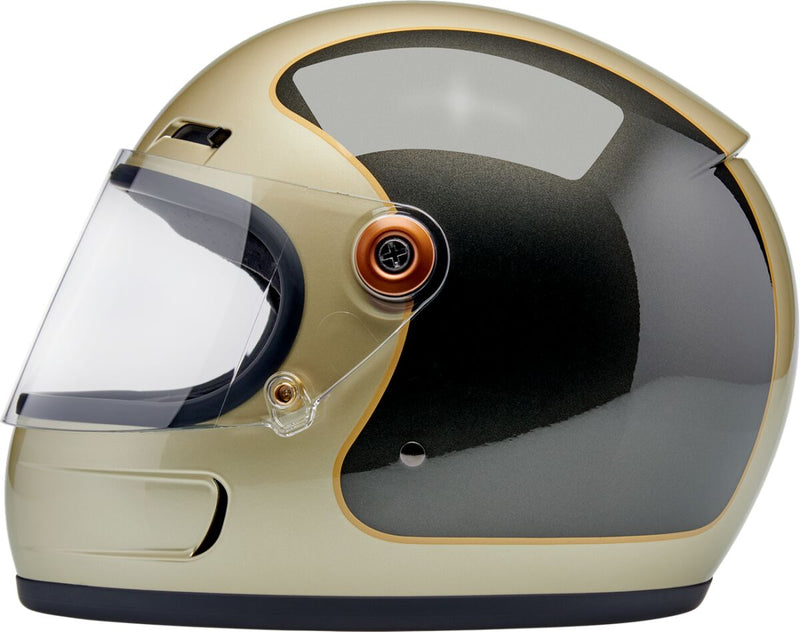 Biltwell Gringo SV Helmet Gloss Grey Brown Full Face Each