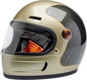 Biltwell Gringo SV Helmet Gloss Grey Brown Full Face Each