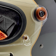 Biltwell Gringo SV Helmet Gloss Grey Brown Full Face Each