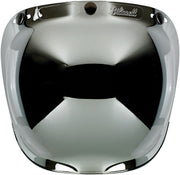 Biltwell Anti-Fog Bubble Shield Chrome Mirror Silver Outer Shield Polycarbonate Each