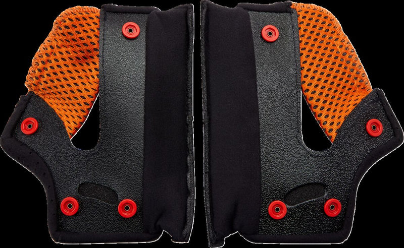 Biltwell Gringo/Gringo S/Gringo SV 22.06 Helmet Cheek Pads Black Orange Pair