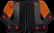 Biltwell Gringo/Gringo S/Gringo SV 22.06 Helmet Cheek Pads Black Orange Pair