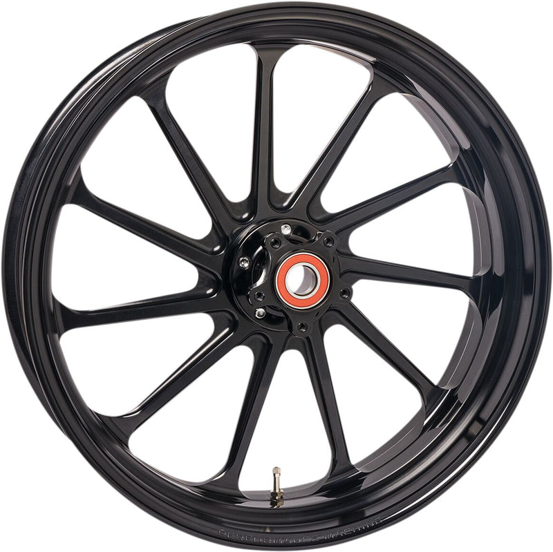 Performance Machine Assault Wheel - Each, Aluminum, Forged - Black / Gloss / Machined for Harley-Davidson Touring & Trike 2008-2025