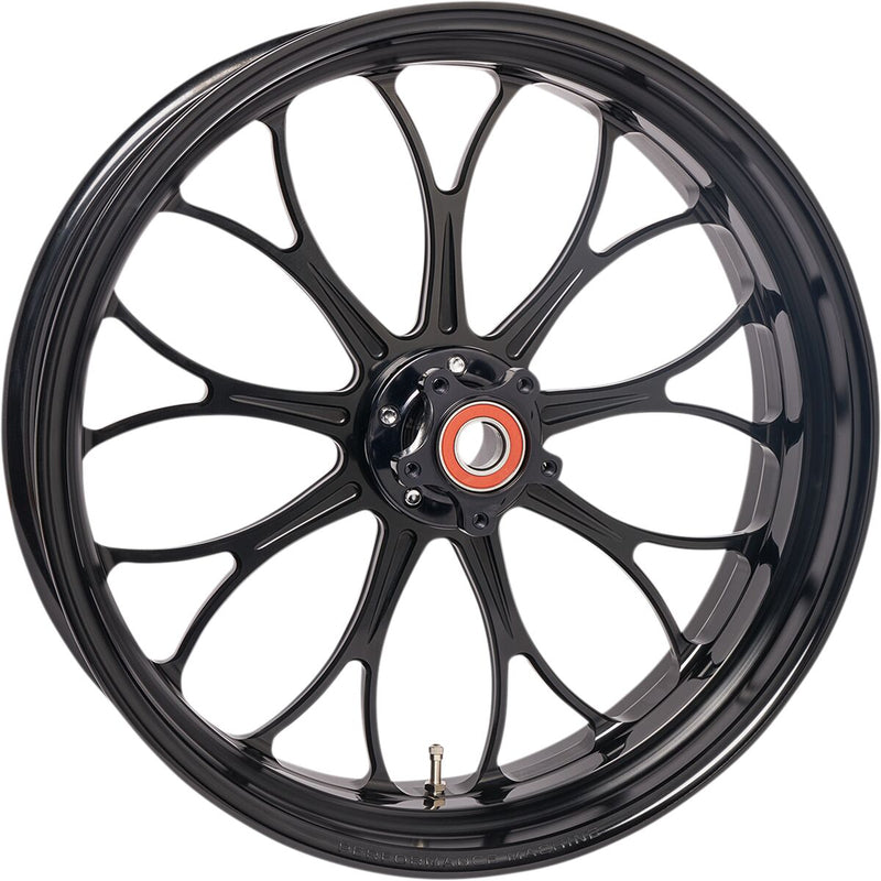 Performance Machine Revolution Wheel - Forged, Each, Aluminum - Black / Gloss / Machined for Harley-Davidson Touring & Trike 2008-2024