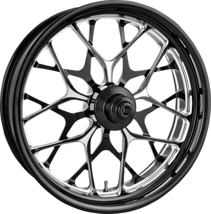Performance Machine One-piece Aluminum Wheel - Forged, Galaxy, Each - Anodized / Black / Machined for Harley-Davidson Touring & Trike 2009-2022