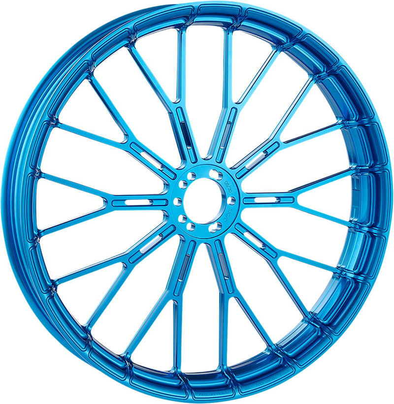 Arlen Ness Blue Front Forged Billet Y-Spoke 21 x 3.5 Rim