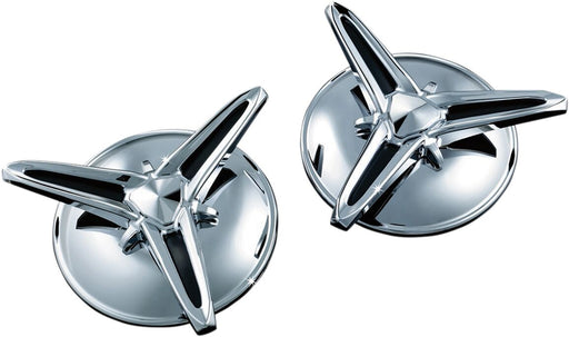 Kuryakyn Knock-Off Centre Caps In Chrome For Harley-Davidson 2009-2023 Trike Models