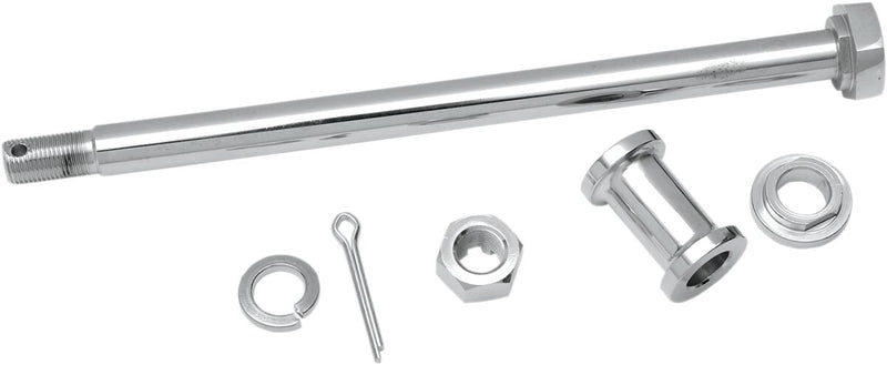 Drag Specialties Rear Axle Kit - Chromoly Steel, 27,31 cm (10-3/4") - Chrome / Silver for Harley-Davidson Sportster 1957-1978