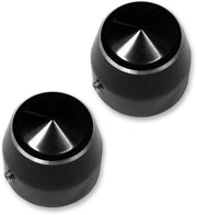 Accutronix Accutronix Axle Caps Elite Front 1" Black - Part #100901
